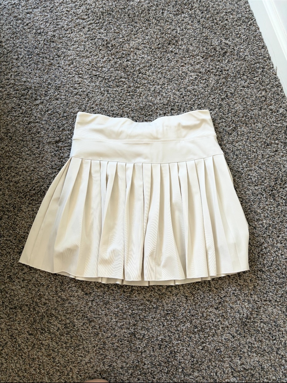 Pleated Tennis Schoolgirl White Cream Skirt